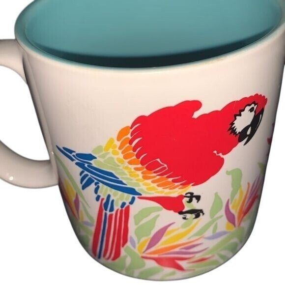 Ceramic Parrot Design Mug By Russ Berrie & Co - Picture 1 of 6